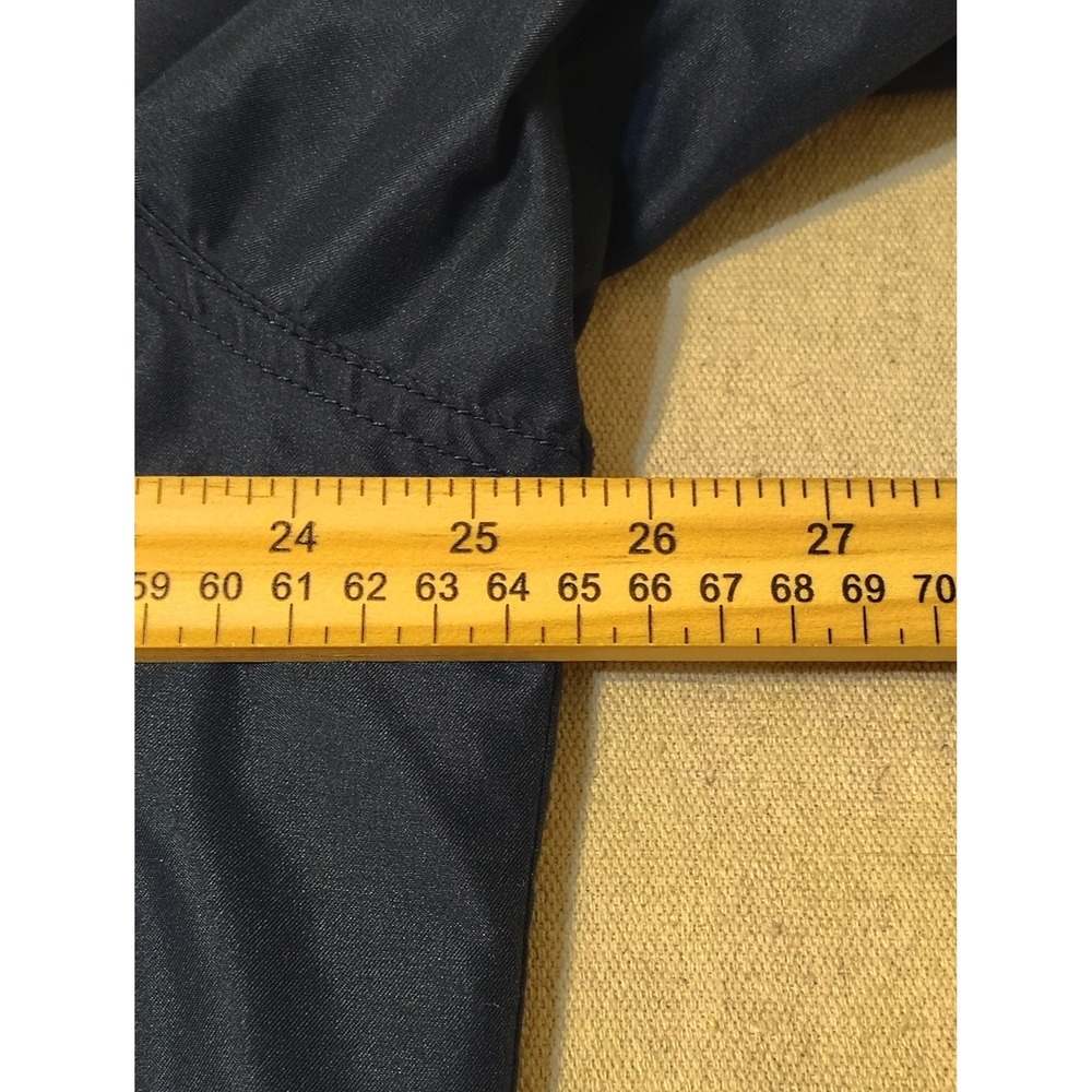 Chaps Mens Harrington Jacket XL Navy Blue Full Zip Plaid Lined Lightweight 17 - Picture 9 of 13